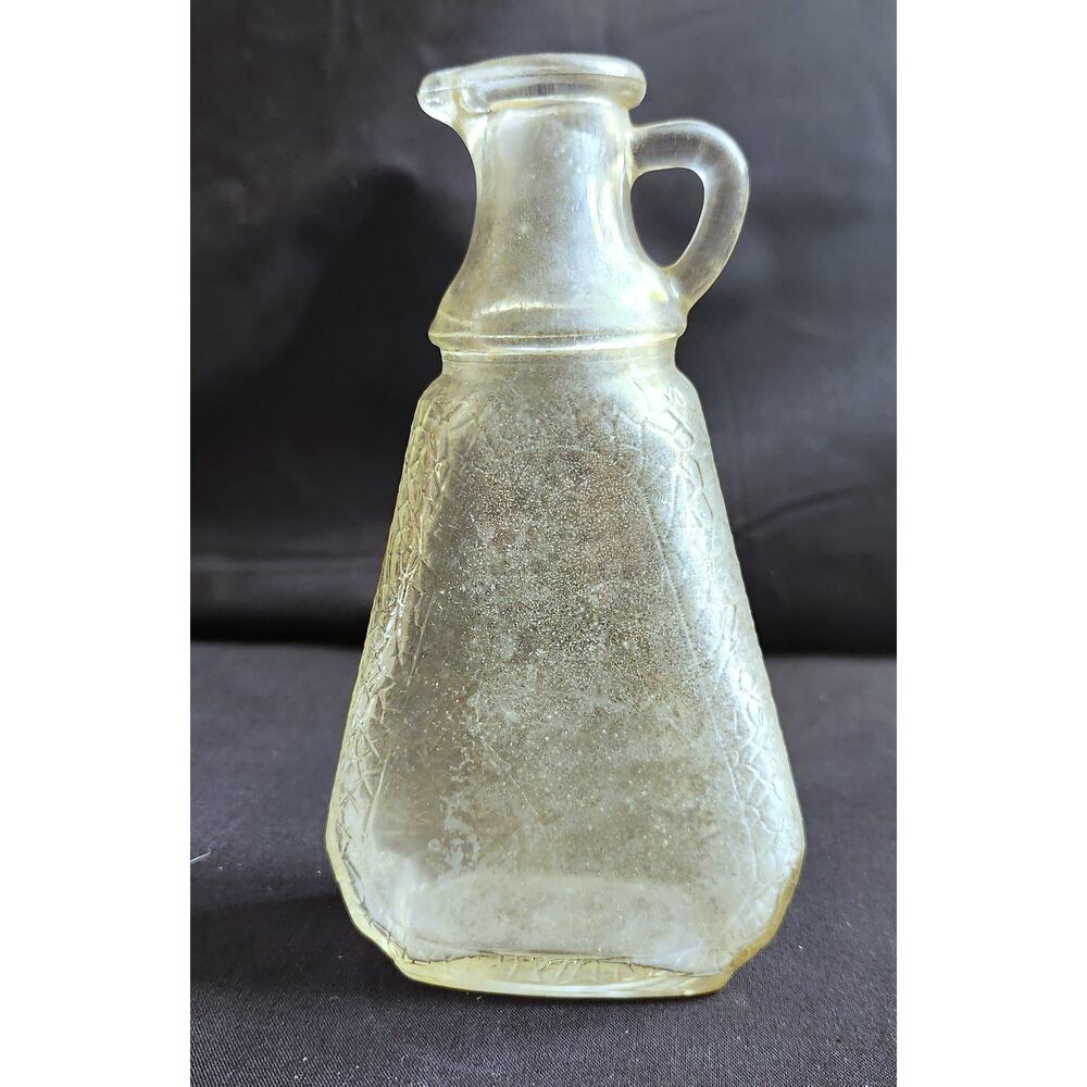 Owens Illinois Clear Glass Company Vinegar Oil Cruet Decanter Vintage Bottle - Picture 11 of 12